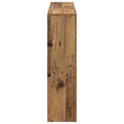 vidaXL Electric Fireplace Old Wood 100 x 24.5 x 90 cm Engineered wood