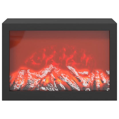 vidaXL Electric Fireplace Sonoma 75 x 24.5 x 75 cm Engineered wood