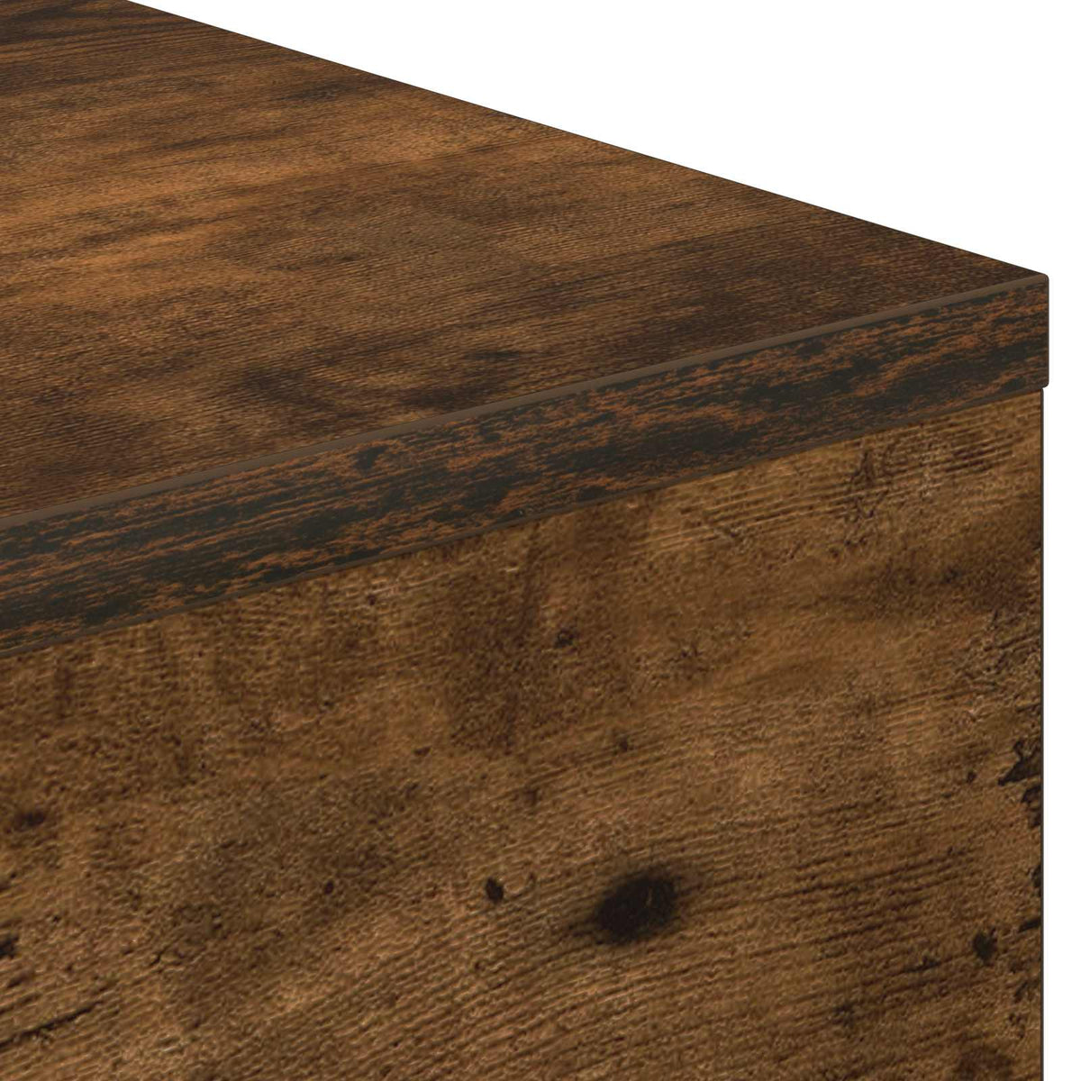 vidaXL Electric Fireplace Smoked Oak 75 x 24.5 x 75 cm Engineered wood