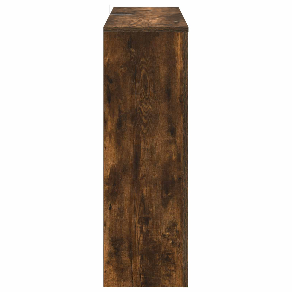 vidaXL Electric Fireplace Smoked Oak 75 x 24.5 x 75 cm Engineered wood