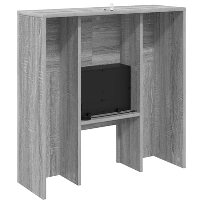 vidaXL Electric Fireplace Grey Sonoma 75 x 24.5 x 75 cm
