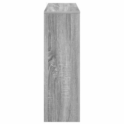 vidaXL Electric Fireplace Grey Sonoma 75 x 24.5 x 75 cm