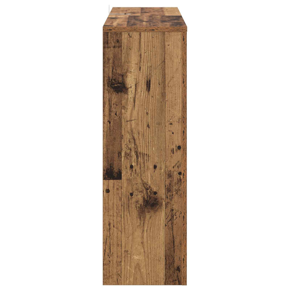 vidaXL Electric Fireplace Old Wood 75 x 24.5 x 75 cm Engineered wood
