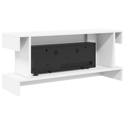 vidaXL Electric Fireplace White 100 x 30 x 44 cm Engineered wood