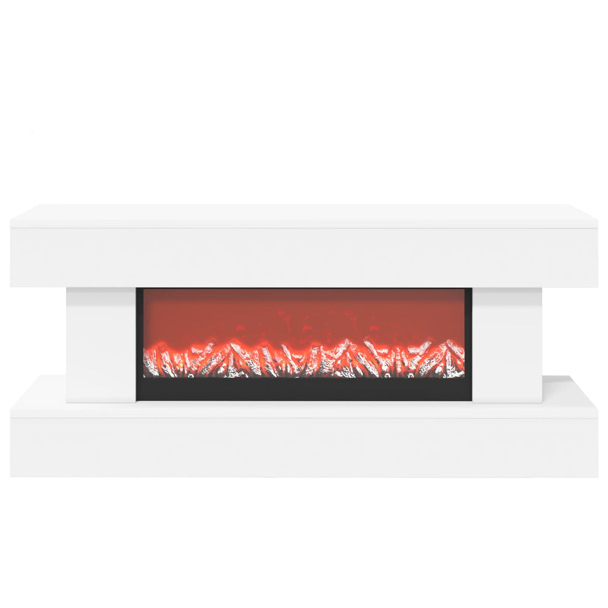 vidaXL Electric Fireplace White 100 x 30 x 44 cm Engineered wood