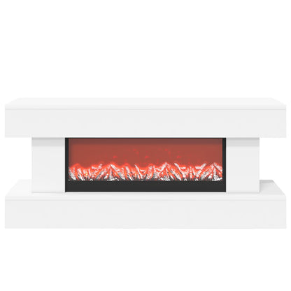 vidaXL Electric Fireplace White 100 x 30 x 44 cm Engineered wood