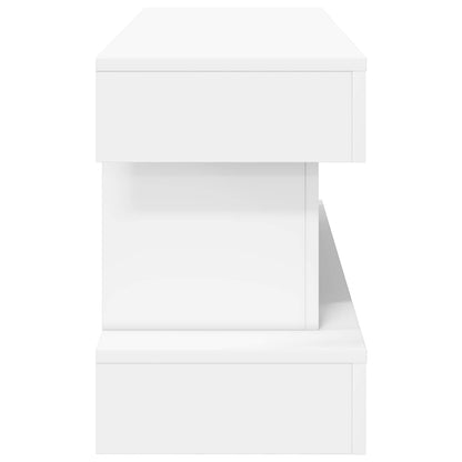 vidaXL Electric Fireplace White 100 x 30 x 44 cm Engineered wood