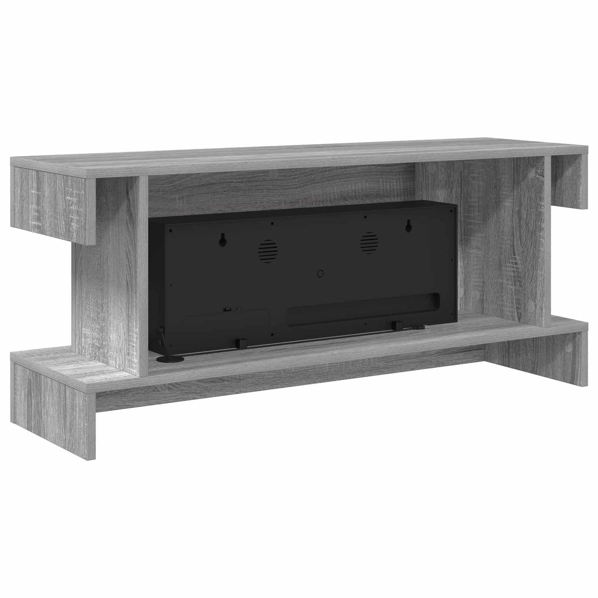 vidaXL Electric Fireplace Grey Sonoma 100 x 30 x 44 cm Engineered wood