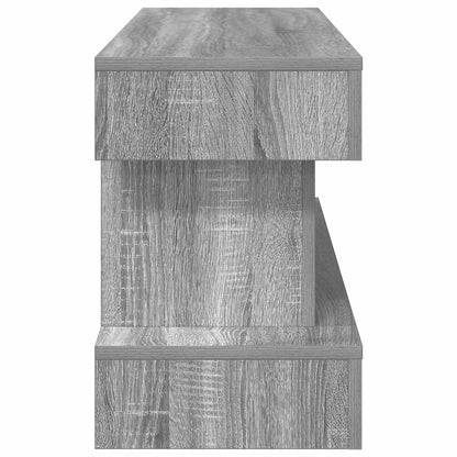 vidaXL Electric Fireplace Grey Sonoma 100 x 30 x 44 cm Engineered wood