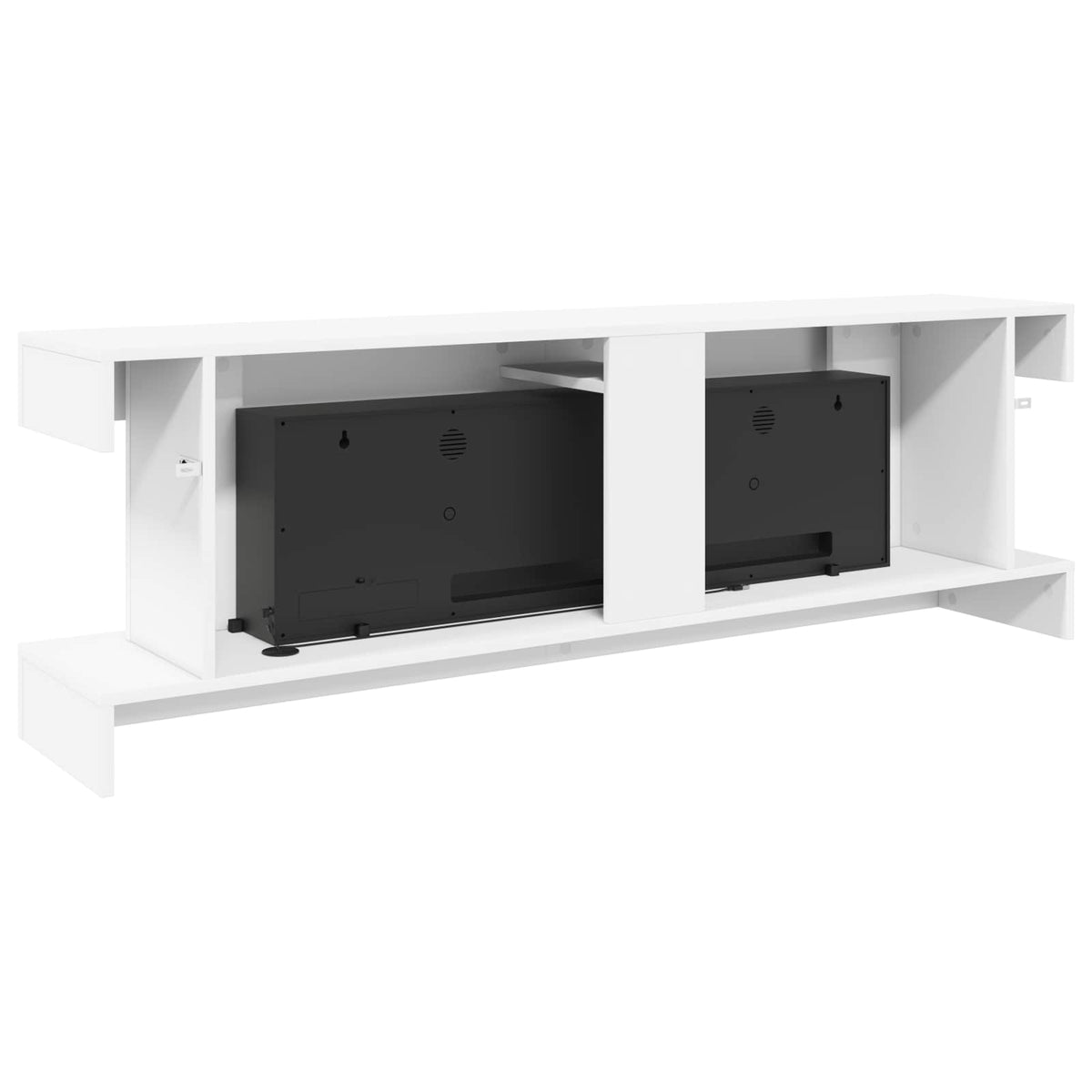 vidaXL Electric Fireplace White 150 x 30 x 50 cm Engineered wood