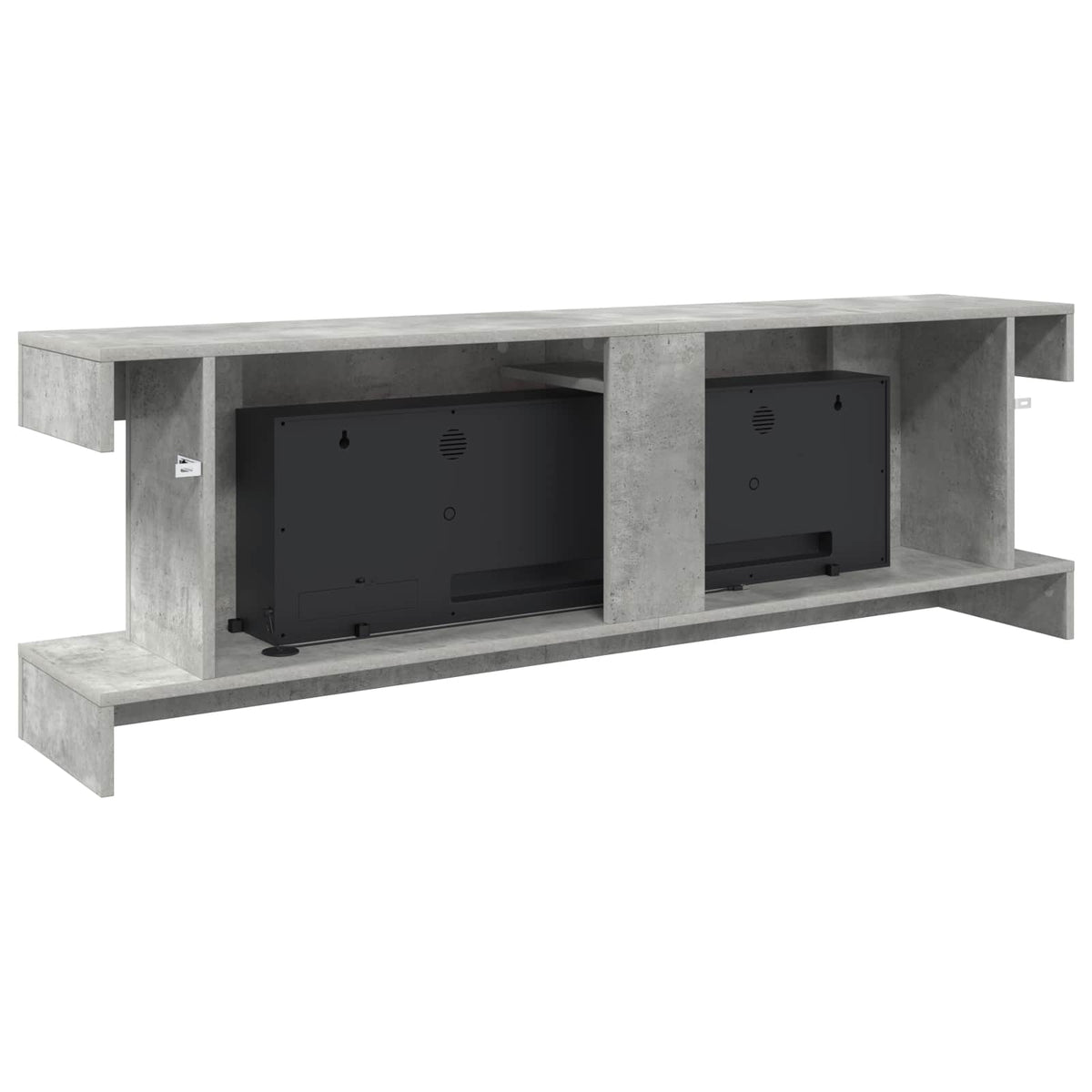 vidaXL Electric Fireplace Concrete 150 x 30 x 50 cm Engineered wood