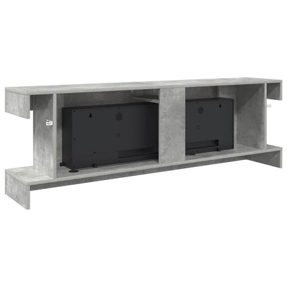 vidaXL Electric Fireplace Concrete 150 x 30 x 50 cm Engineered wood