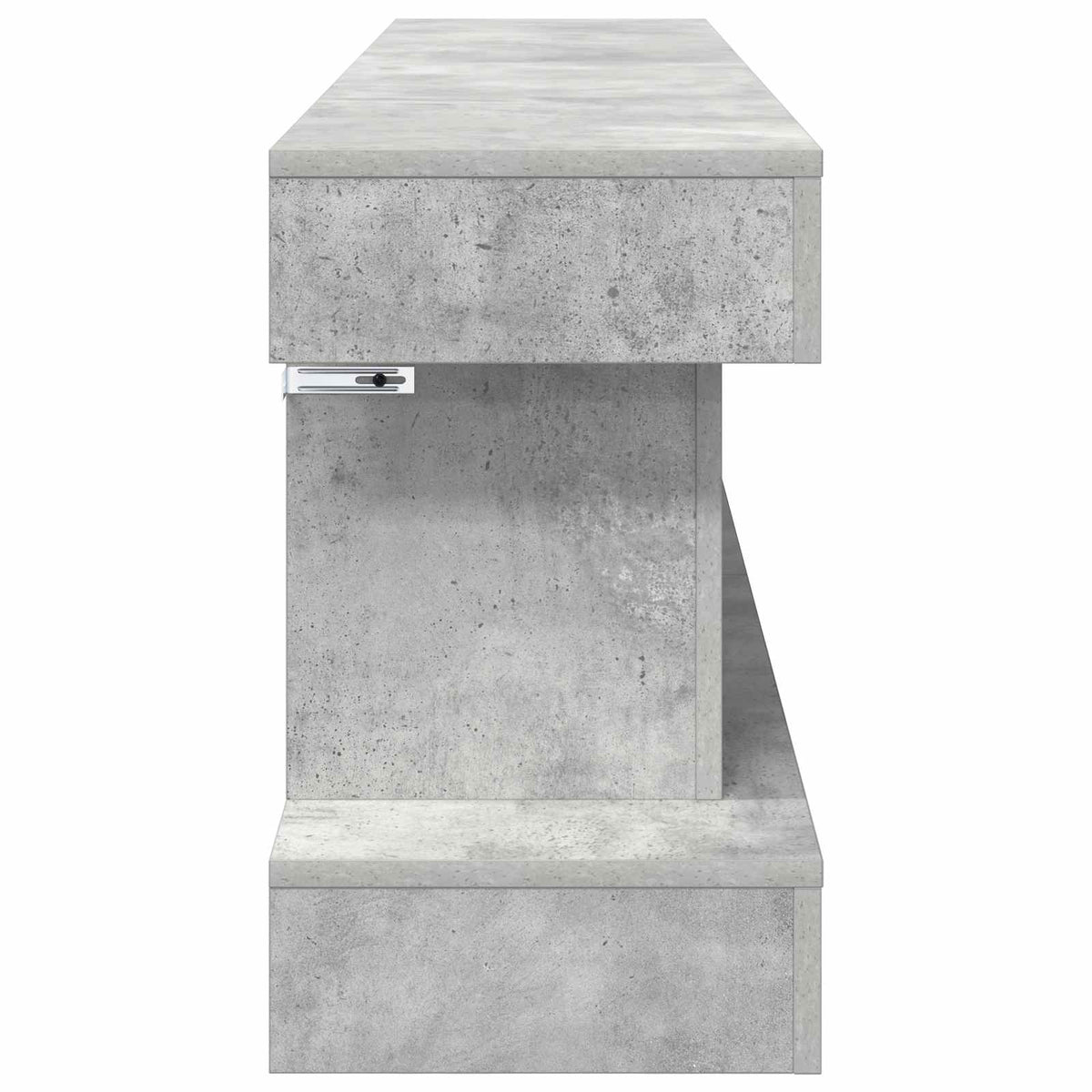 vidaXL Electric Fireplace Concrete 150 x 30 x 50 cm Engineered wood