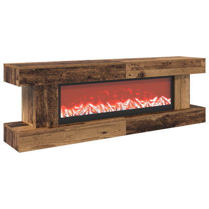 vidaXL Electric Fireplace Old Wood 150 x 30 x 50 cm Engineered wood