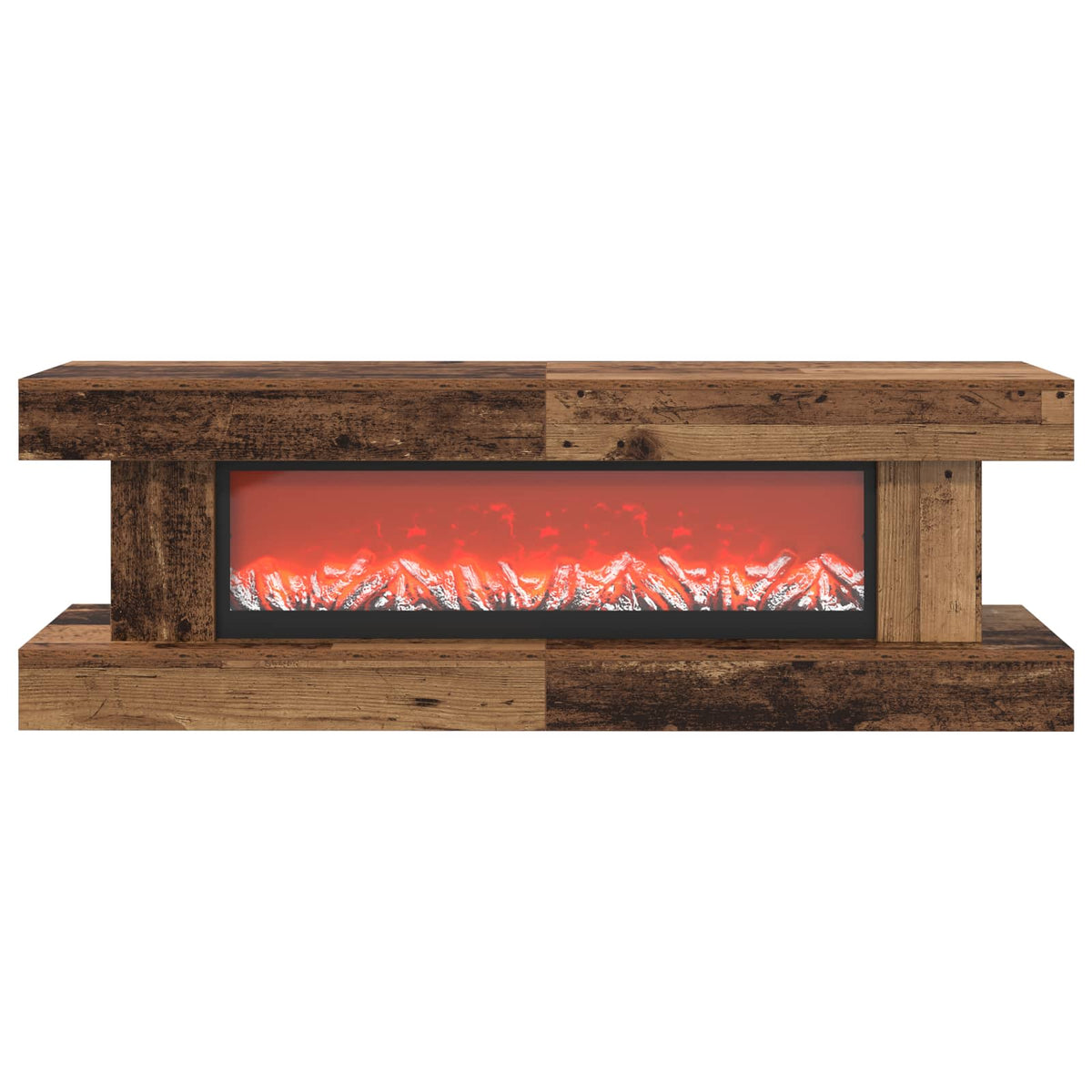vidaXL Electric Fireplace Old Wood 150 x 30 x 50 cm Engineered wood