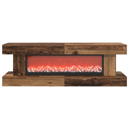 vidaXL Electric Fireplace Old Wood 150 x 30 x 50 cm Engineered wood