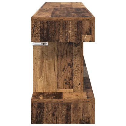 vidaXL Electric Fireplace Old Wood 150 x 30 x 50 cm Engineered wood