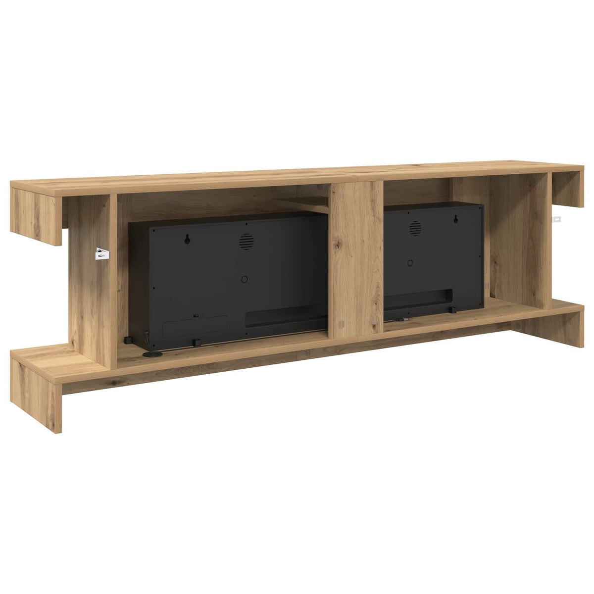 vidaXL Electric Fireplace Artisan Oak 150 x 30 x 50 cm Engineered wood