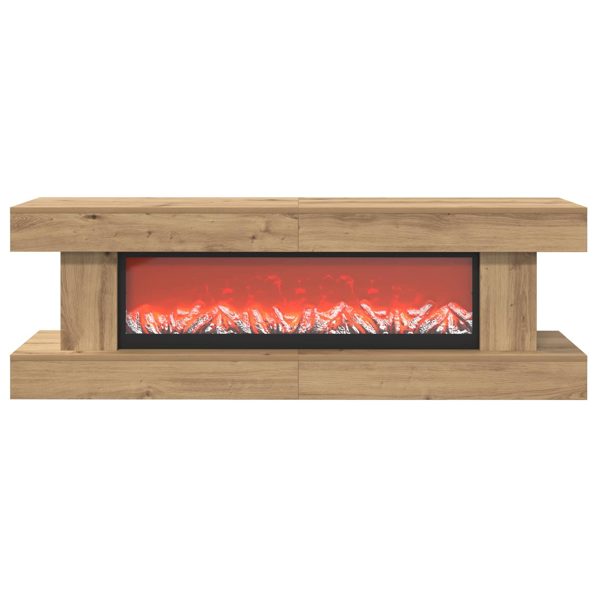 vidaXL Electric Fireplace Artisan Oak 150 x 30 x 50 cm Engineered wood