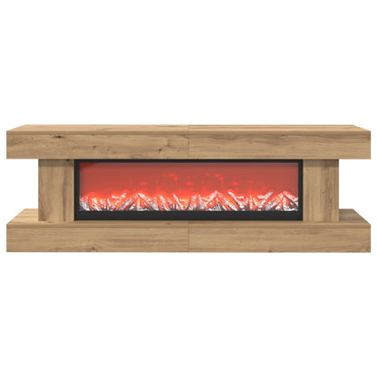 vidaXL Electric Fireplace Artisan Oak 150 x 30 x 50 cm Engineered wood