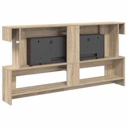 vidaXL Electric Fireplace Sonoma 150 x 21 x 77 cm Engineered wood