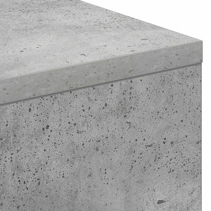 vidaXL Electric Fireplace Concrete 150 x 21 x 77 cm Engineered wood