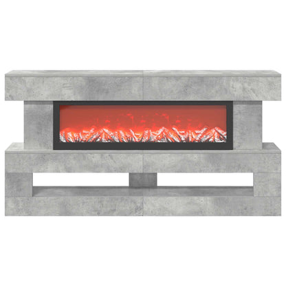 vidaXL Electric Fireplace Concrete 150 x 21 x 77 cm Engineered wood