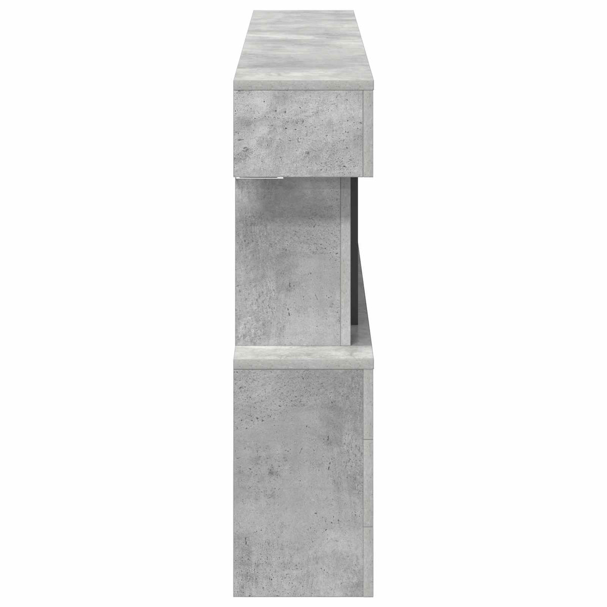 vidaXL Electric Fireplace Concrete 150 x 21 x 77 cm Engineered wood