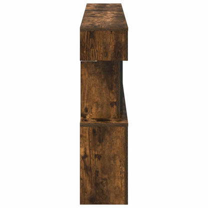vidaXL Electric Fireplace Smoked Oak 150 x 21 x 77 cm Engineered wood