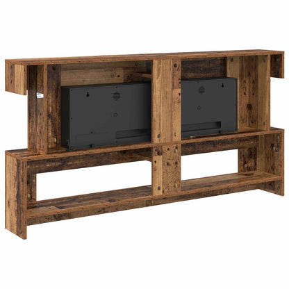 vidaXL Electric Fireplace Old Wood 150 x 21 x 77 cm Engineered wood