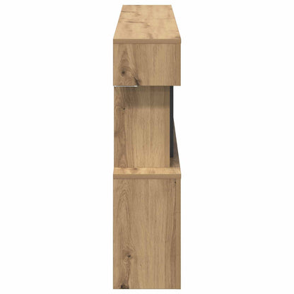 vidaXL Electric Fireplace Artisan Oak 150 x 21 x 77 cm Engineered wood