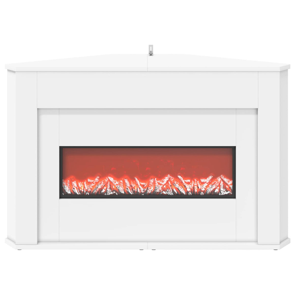 vidaXL Fireplace with LED Strip White 95 x 42.5 x 60 cm