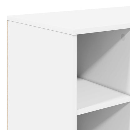 vidaXL Electric Fireplace White 100 x 37 x 45.5 cm Engineered wood