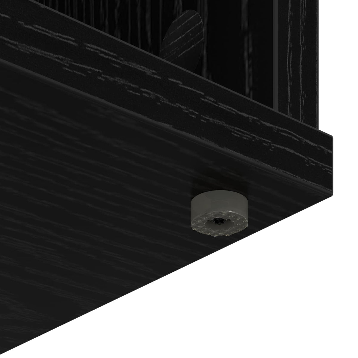 vidaXL Electric Fireplace Black Oak 100 x 37 x 45.5 cm Engineered wood