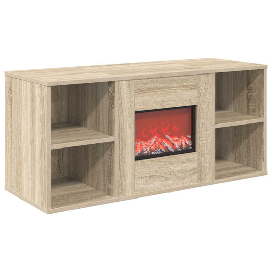 vidaXL Electric Fireplace Sonoma 100 x 37 x 45.5 cm Engineered wood