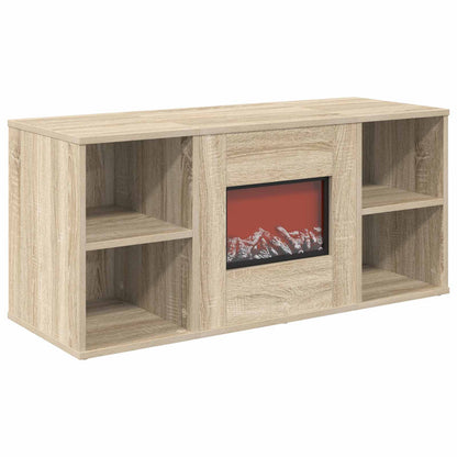 vidaXL Electric Fireplace Sonoma 100 x 37 x 45.5 cm Engineered wood