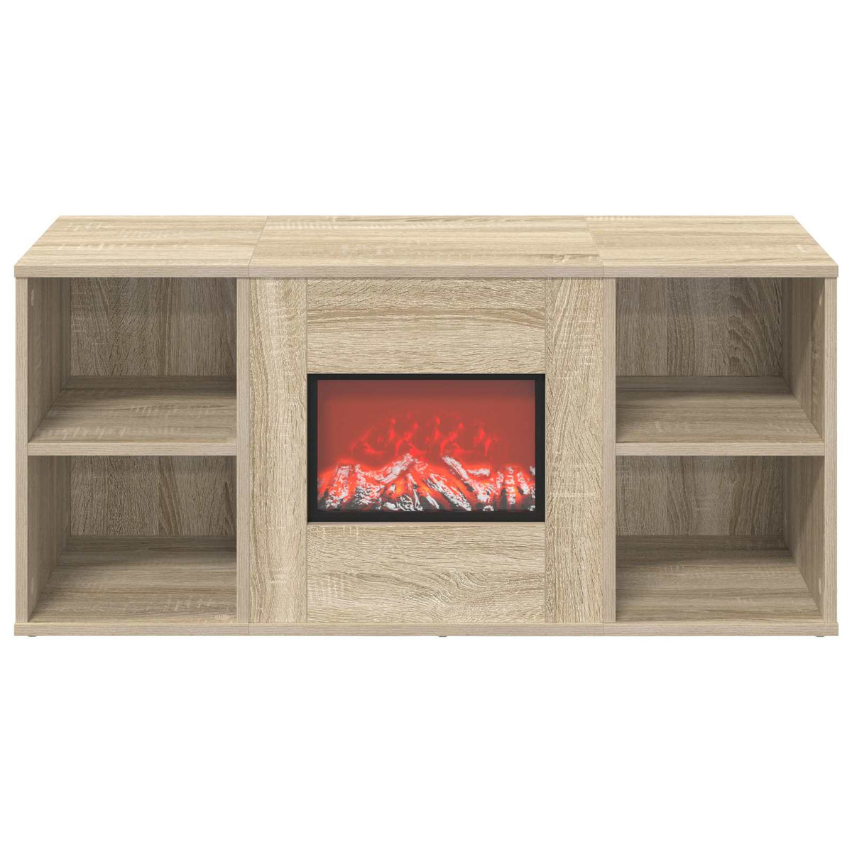 vidaXL Electric Fireplace Sonoma 100 x 37 x 45.5 cm Engineered wood