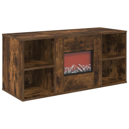 vidaXL Electric Fireplace Smoked Oak 100 x 37 x 45.5 cm