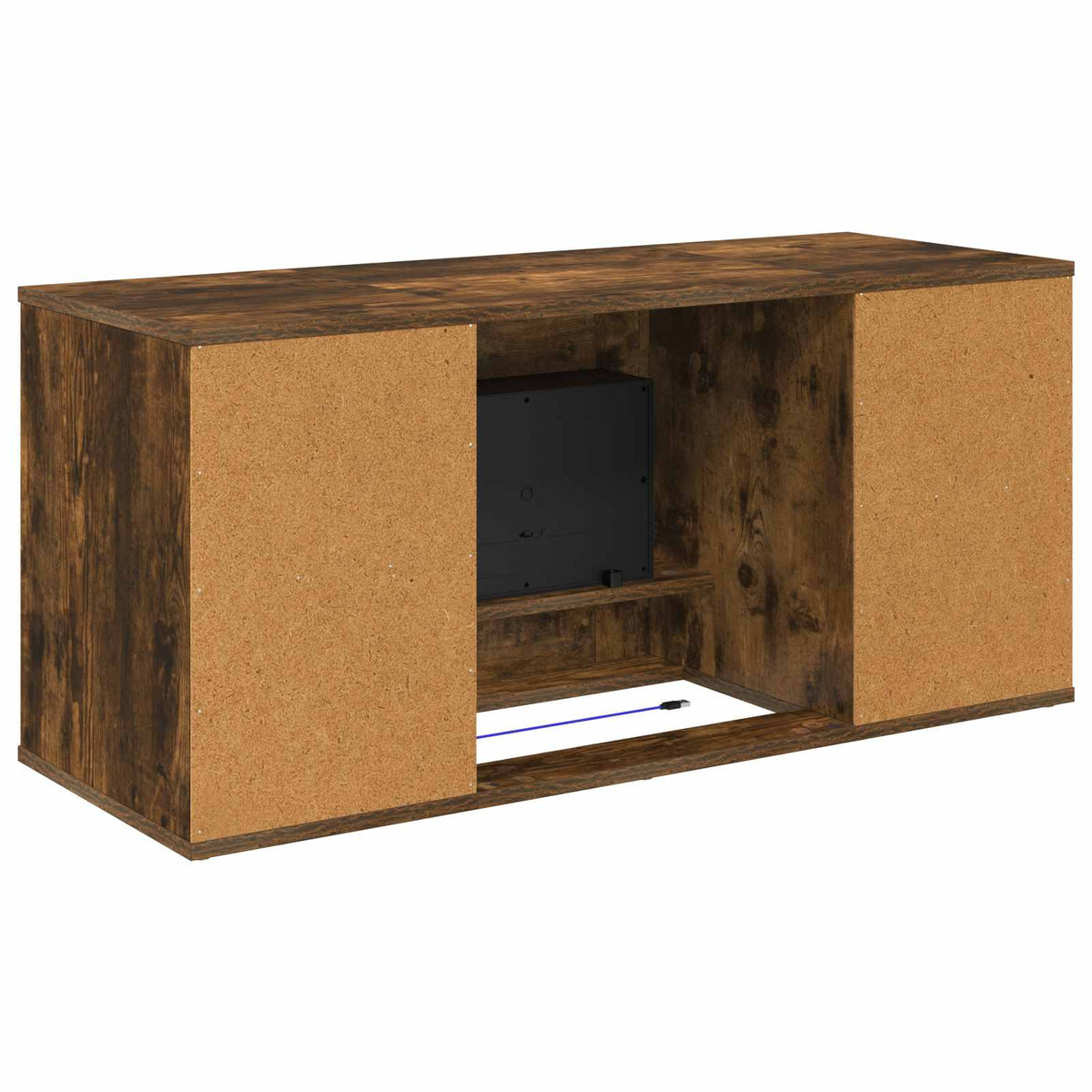vidaXL Electric Fireplace Smoked Oak 100 x 37 x 45.5 cm