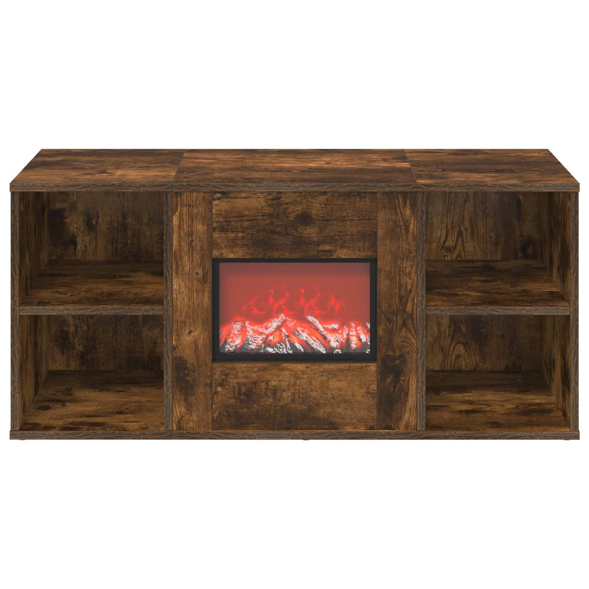 vidaXL Electric Fireplace Smoked Oak 100 x 37 x 45.5 cm