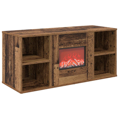 vidaXL Electric Fireplace Old Wood 100 x 37 x 45.5 cm Engineered wood