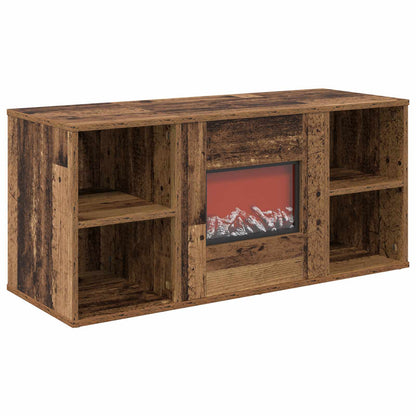 vidaXL Electric Fireplace Old Wood 100 x 37 x 45.5 cm Engineered wood