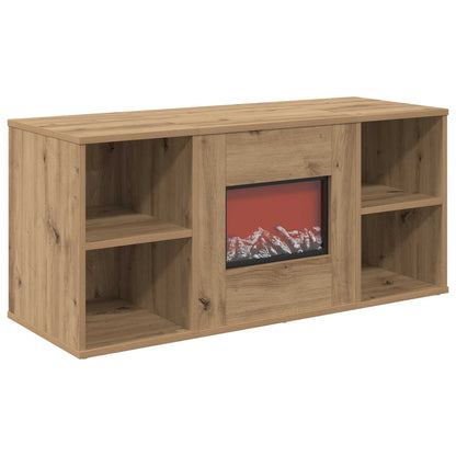 vidaXL Electric Fireplace Artisan Oak 100 x 37 x 45.5 cm