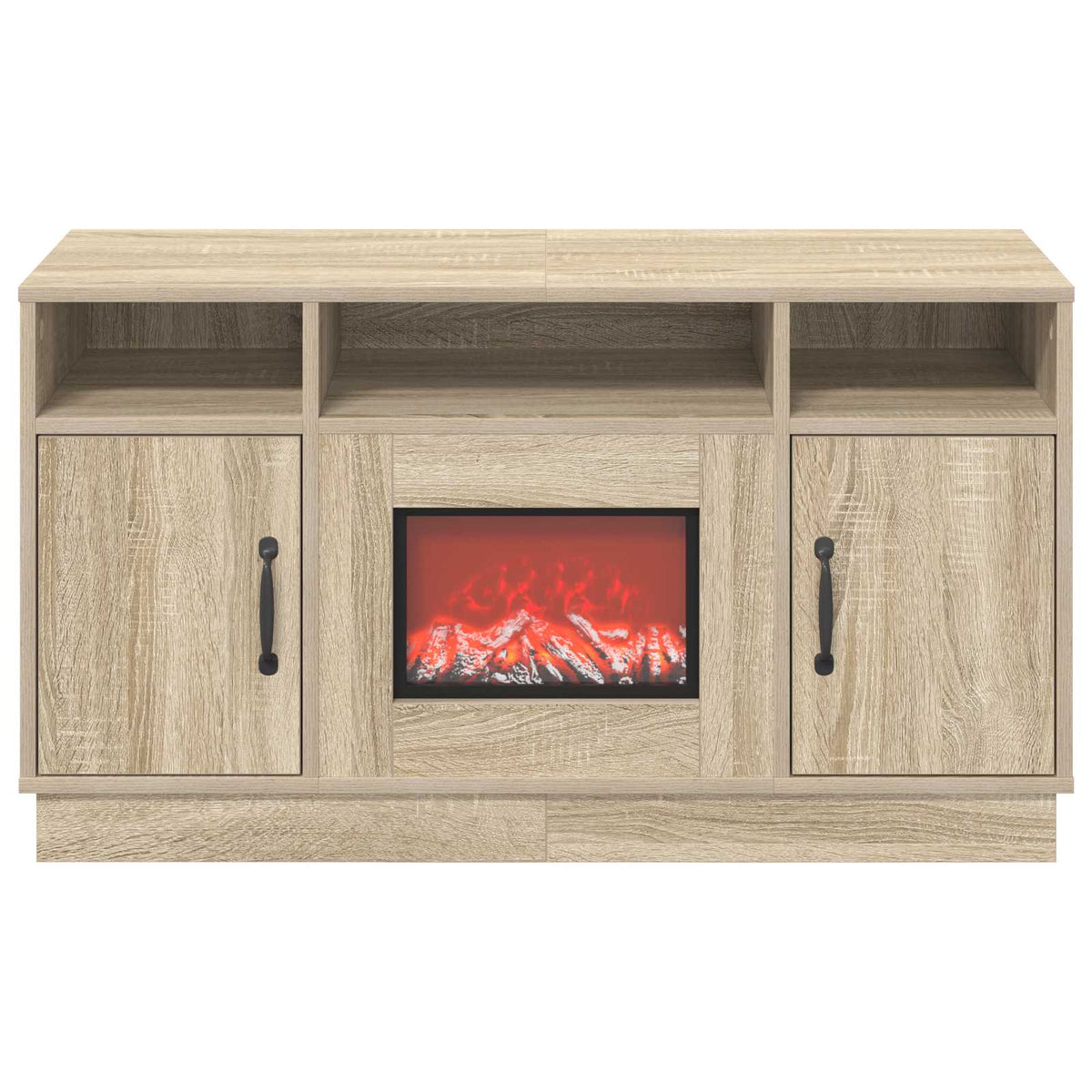 vidaXL Electric Fireplace Sonoma 100 x 33 x 55 cm Engineered wood