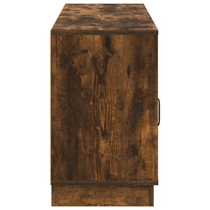vidaXL Electric Fireplace Smoked Oak 100 x 33 x 55 cm Engineered wood