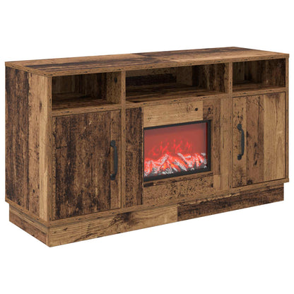 vidaXL Electric Fireplace Old Wood 100 x 33 x 55 cm Engineered wood