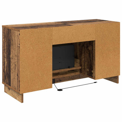 vidaXL Electric Fireplace Old Wood 100 x 33 x 55 cm Engineered wood