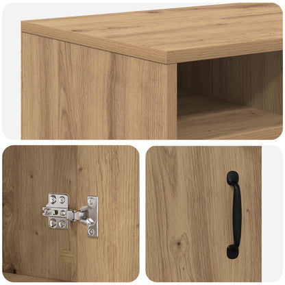 vidaXL Electric Fireplace Artisan Oak 100 x 33 x 55 cm Engineered wood