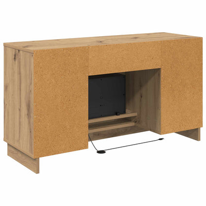 vidaXL Electric Fireplace Artisan Oak 100 x 33 x 55 cm Engineered wood