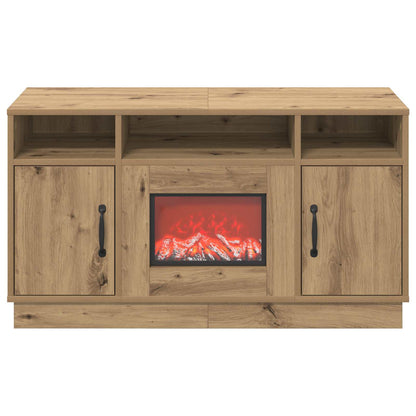 vidaXL Electric Fireplace Artisan Oak 100 x 33 x 55 cm Engineered wood